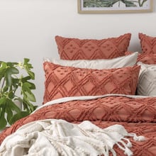 Medallion Vintage Washed Tufted Cotton European Pillowcase